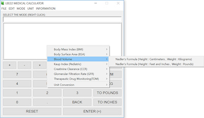 Medical Calculator: Blood Volume